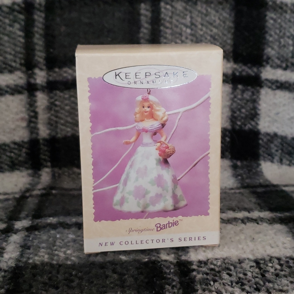 Springtime BARBIE hallmark figurine ornament